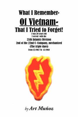 What I Remember of Vietnam I Tried To Forget By Art, Munoz (Paperback)