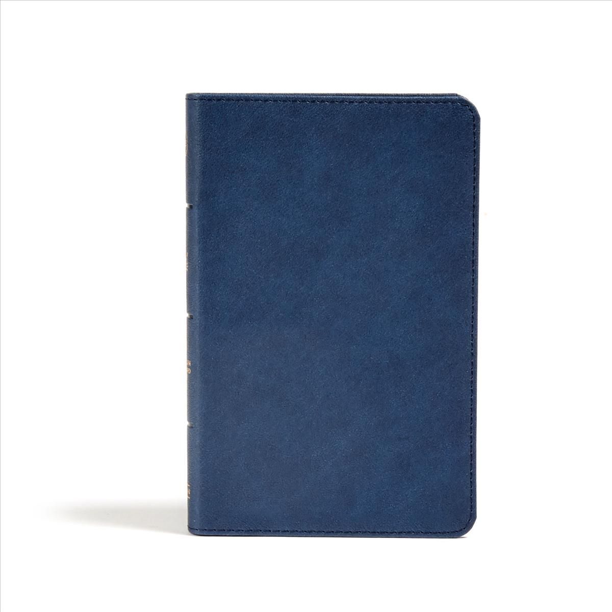CSB Personal Size Bible, Navy LeatherTouch By CSB Bibles by Holman