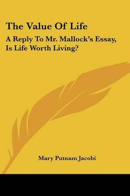 The Value Of Life By Mary Putnam Jacobi 9781432544904 (Paperback)