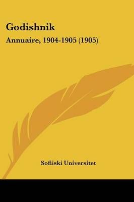 Godishnik By Sofiiski Universitet 9781436859998 (Paperback)
