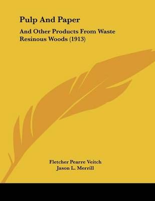 Pulp And Paper By Fletcher Pearre Veitch, Jason L Merrill (Paperback)