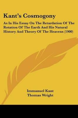 Kant's Cosmogony 9781437115321 (Paperback)
