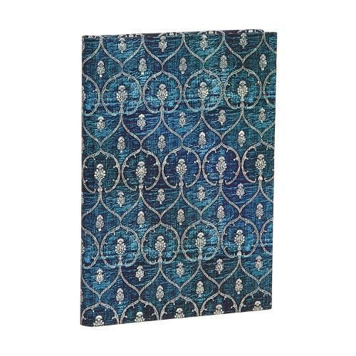 Blue Velvet Midi Lined Journal (Elastic Band Closure) By Paperblanks