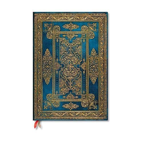 Blue Luxe (Luxe Design) Grande Unlined Hardback Journal (Elastic Band Closure)