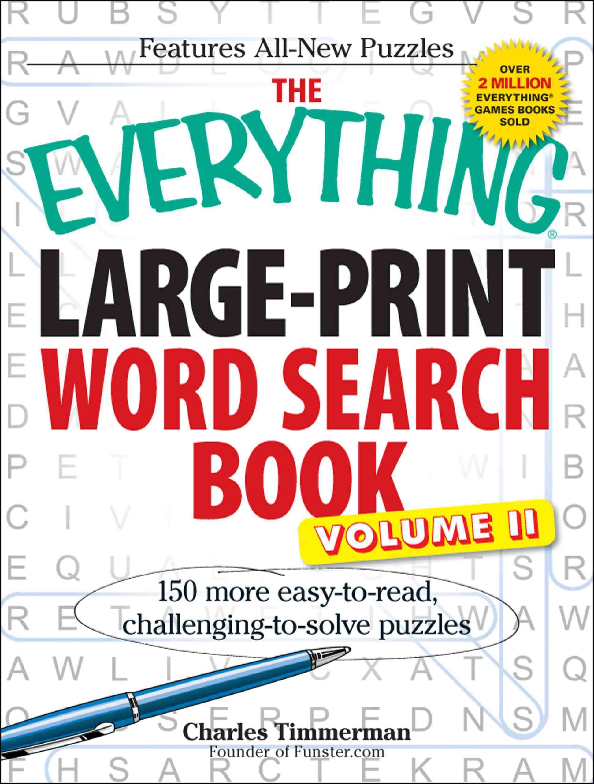 The Everything Large-Print Word Search Book, Volume II 9781440510250