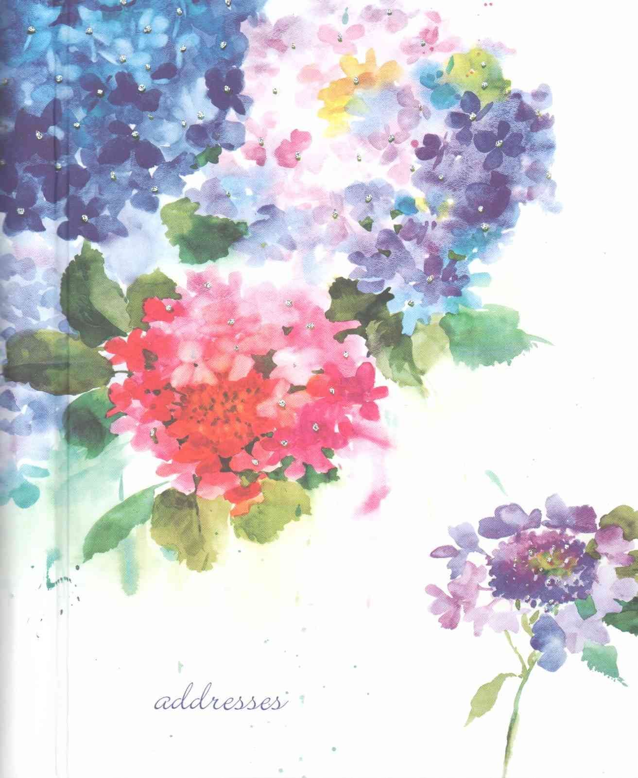 Hydrangeas Large Address Book By Inc Peter Pauper Press (creator)