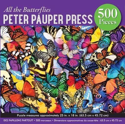 All the Butterflies 500 Piece Jigsaw Puzzle By Not Available
