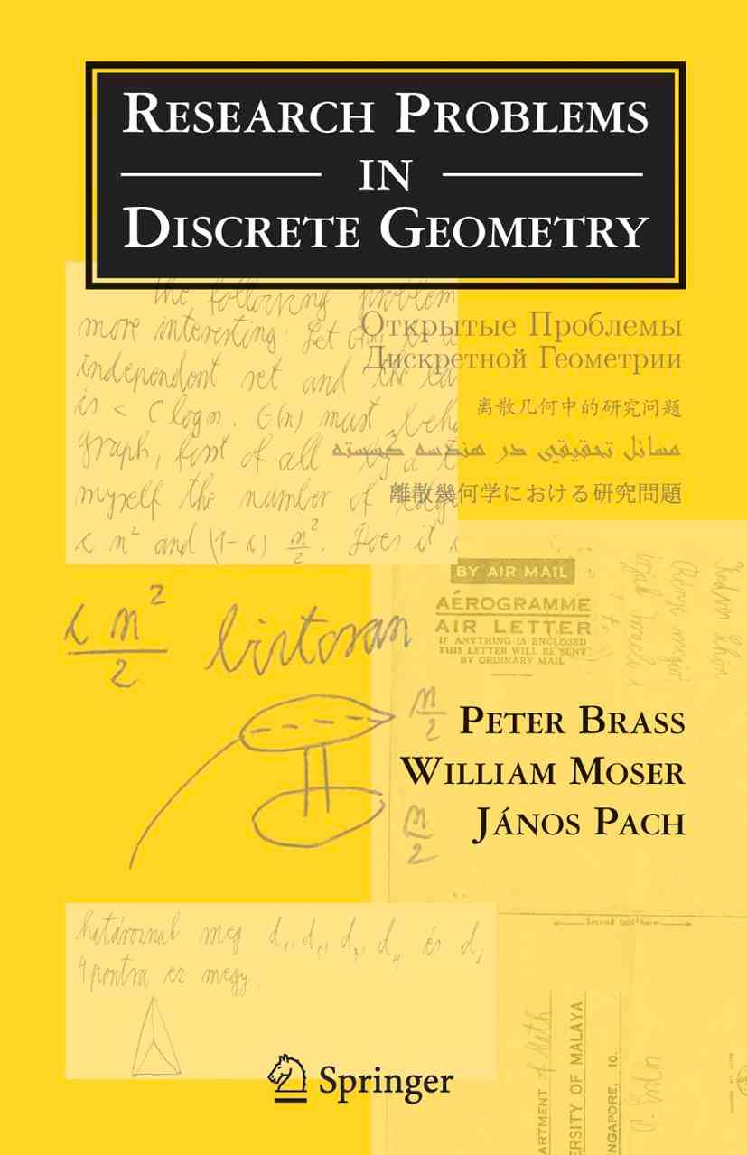 Research Problems in Discrete Geometry 9781441920164 (Paperback)