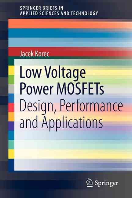 Low Voltage Power MOSFETs By Jacek Korec 9781441993199 (Paperback)