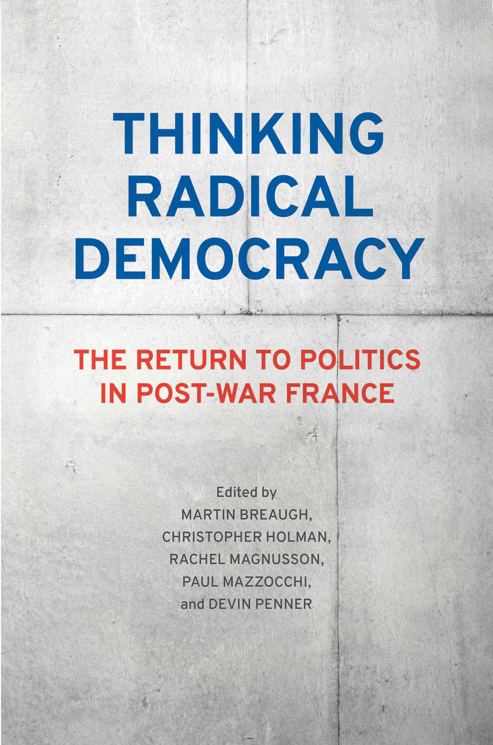 Thinking Radical Democracy 9781442650046 (Hardback)