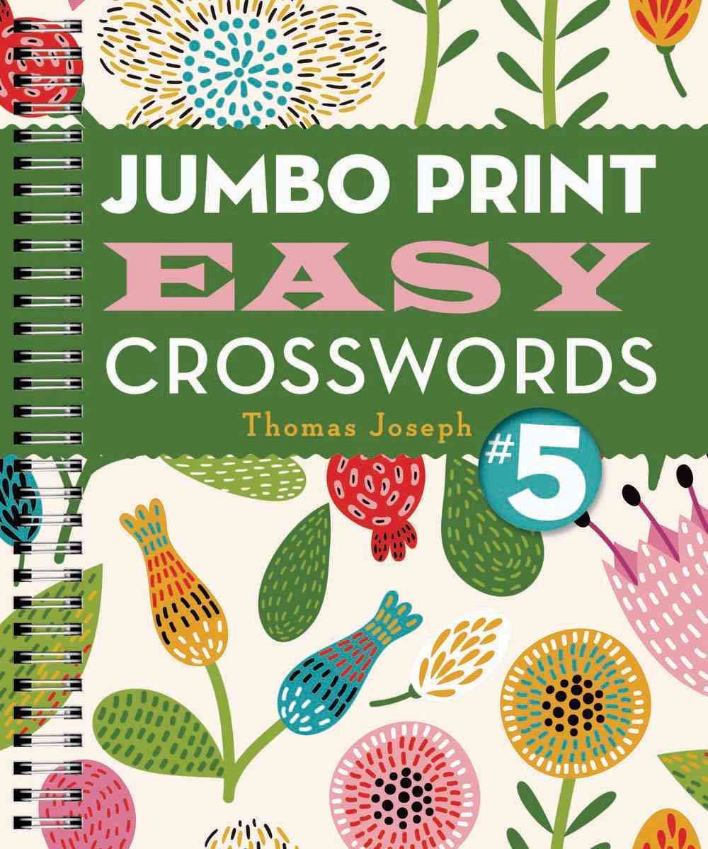 Jumbo Print Easy Crosswords #5 By Thomas Joseph 9781454917953