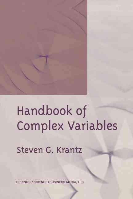 Handbook of Complex Variables By Steven G. Krantz 9781461272069