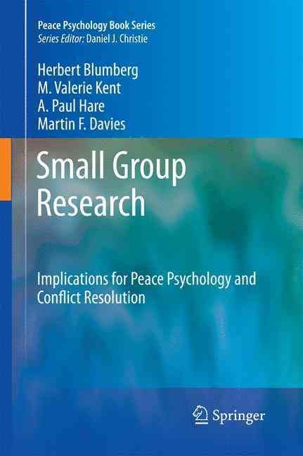 Small Group Research By Herbert H. Blumberg 9781461400240 (Hardback)