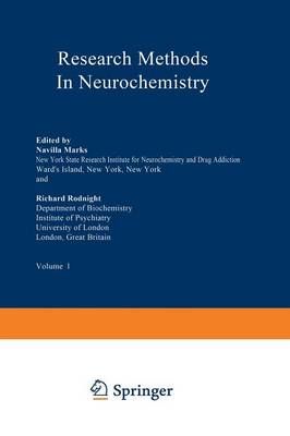 Research Methods in Neurochemistry By Neville Marks (editor)