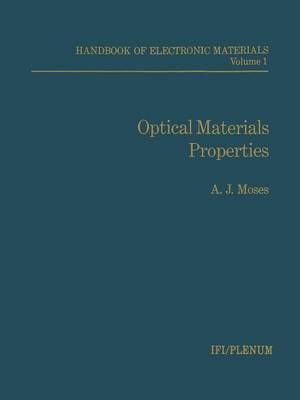 Handbook of Electronic Materials By A. Moses 9781468461619 (Paperback)