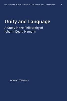 Unity and Language By James C. O'Flaherty 9781469658117 (Paperback)
