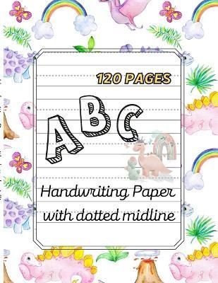 ABC Handwriting paper with dotted midline. By Swiatkowska-Sulecka