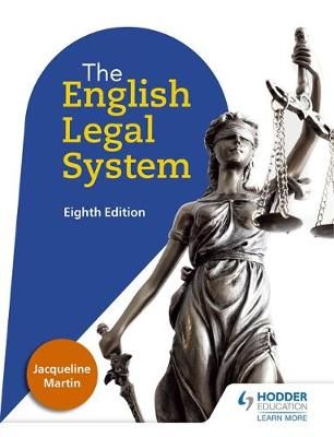 The English Legal System By Jacqueline Martin 9781471879159