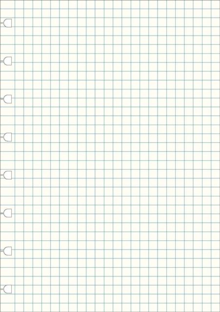 Filofax A5 Notebook Refill - Squared Paper White 9781472618641