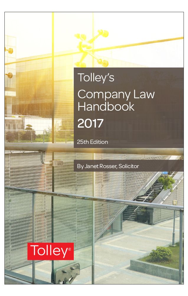 Tolley's Company Law Handbook By Emma Szelepet, Janet Rosser