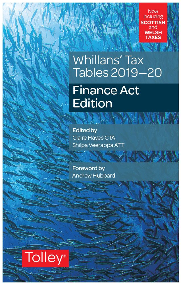 Whillans's Tax Tables 2019-20 (Finance Act edition) By Claire Hayes
