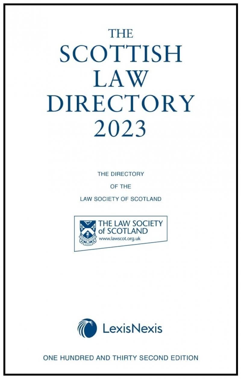 The Scottish Law Directory: The White Book 2023 9781474324175
