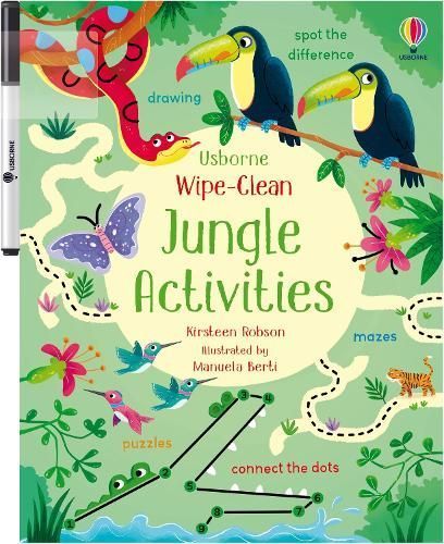 Wipe-Clean Jungle Activities 9781474951319 (Paperback)