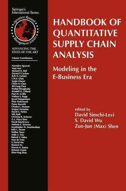 Handbook of Quantitative Supply Chain Analysis 9781475710748