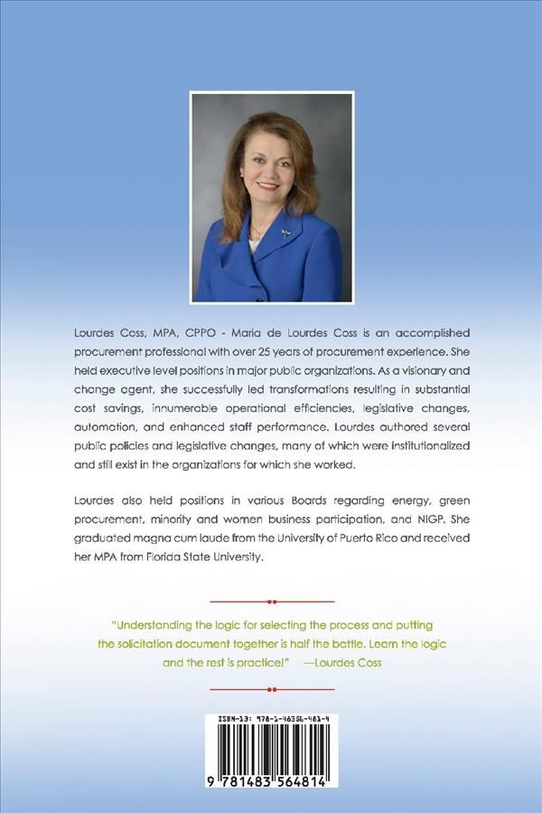 Procurement Methods: Effective Techniques Volume 1 By Lourdes Coss