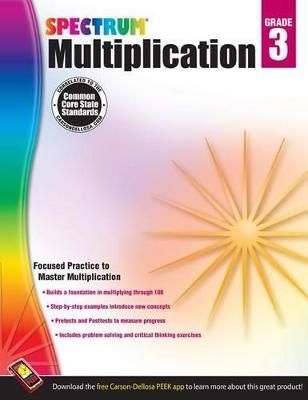 Multiplication Workbook, Grade 3 By Spectrum 9781483804743 (Paperback)