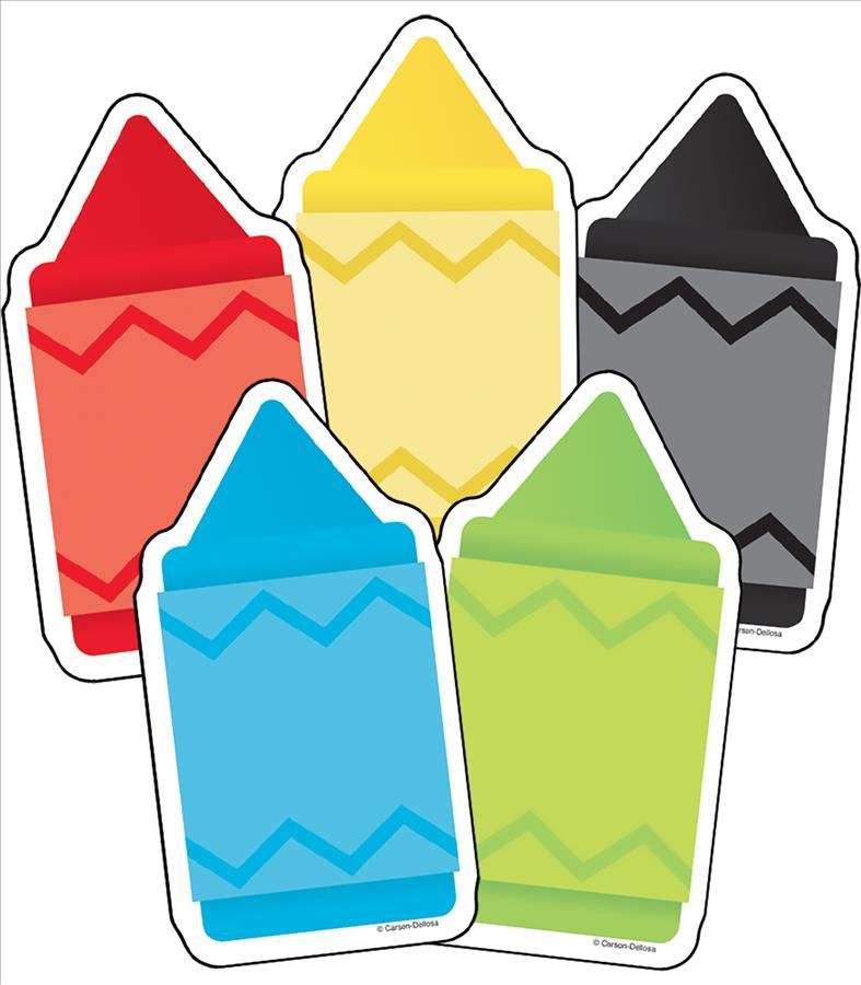 Chunky Crayons Cutouts By Carson Dellosa Education (illustrator)