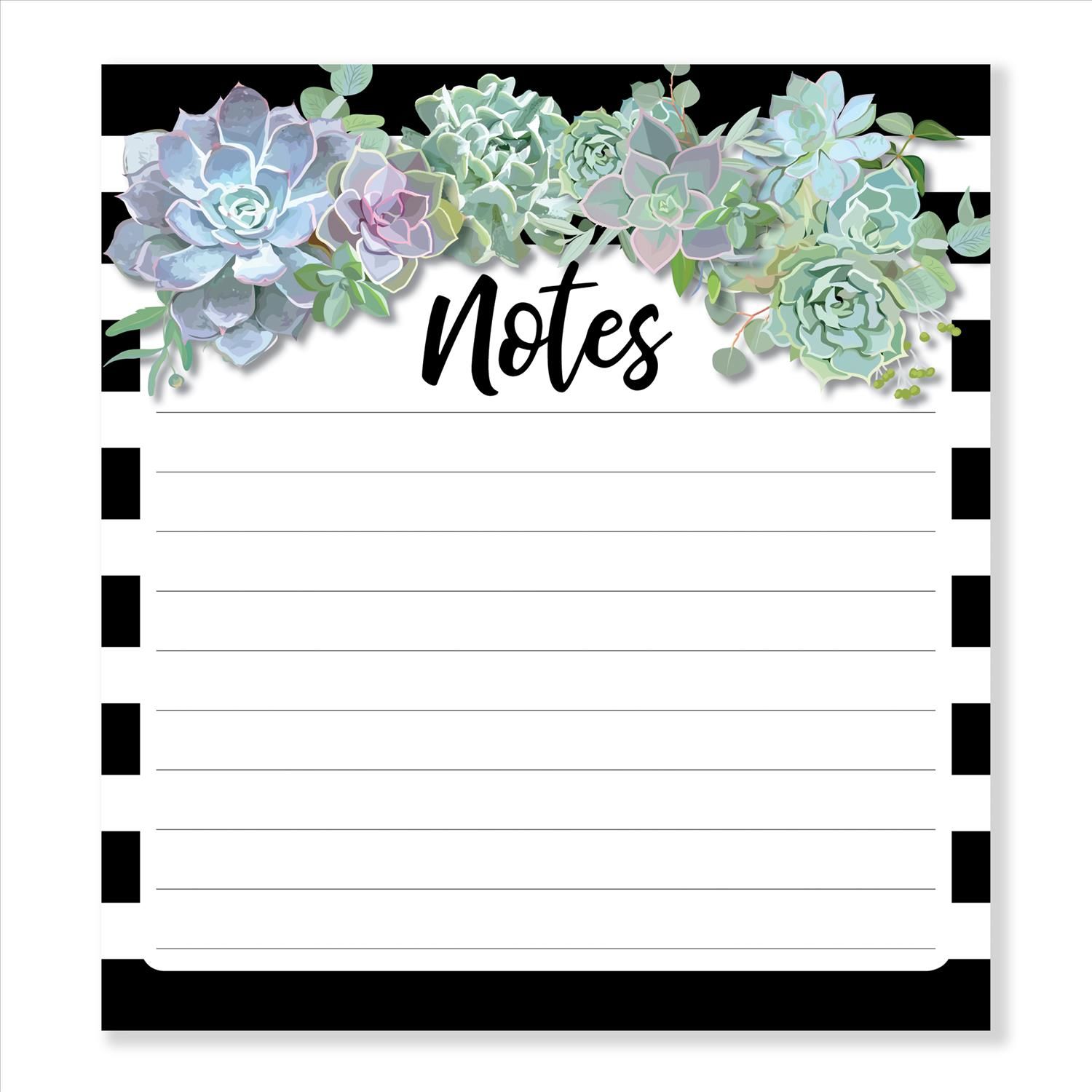 Succulents Notepad By Melanie Ralbusky (illustrator) 9781483851372