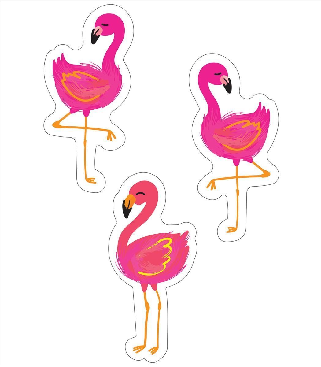 Simply Stylish Tropical Flamingos Cutouts 9781483856018