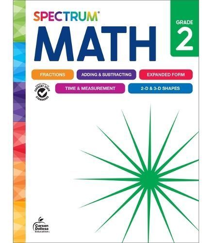 Spectrum Math Workbook, Grade 2 By Spectrum, Carson Dellosa Education
