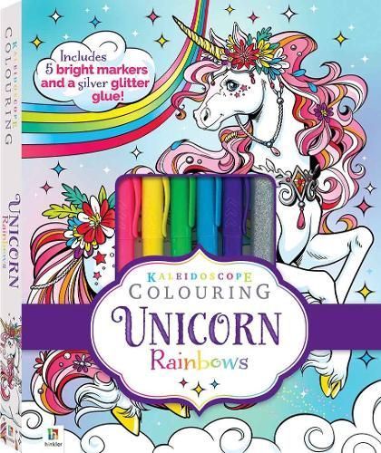 Kaleidoscope Colouring Kit: Unicorn Rainbows 9781488915994 (Kit)
