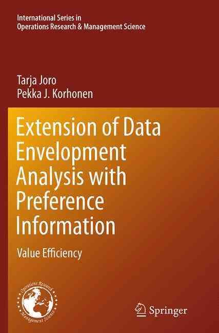 Extension of Data Envelopment Analysis With Preference Information