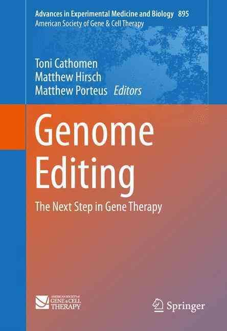 Genome Editing 9781493935079 (Hardback)