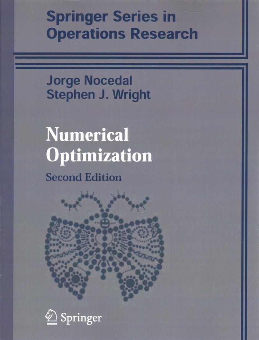 Numerical Optimization By Jorge Nocedal, Stephen Wright 9781493937110
