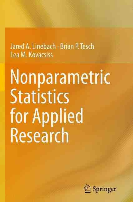 Nonparametric Statistics for Applied Research 9781493953943