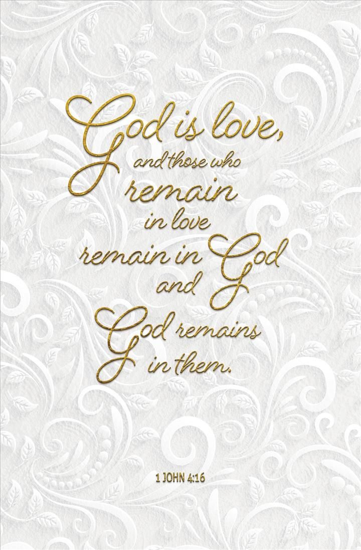 God Is Love Wedding Bulletin (Pkg of 50) 9781501896996 (Poster)