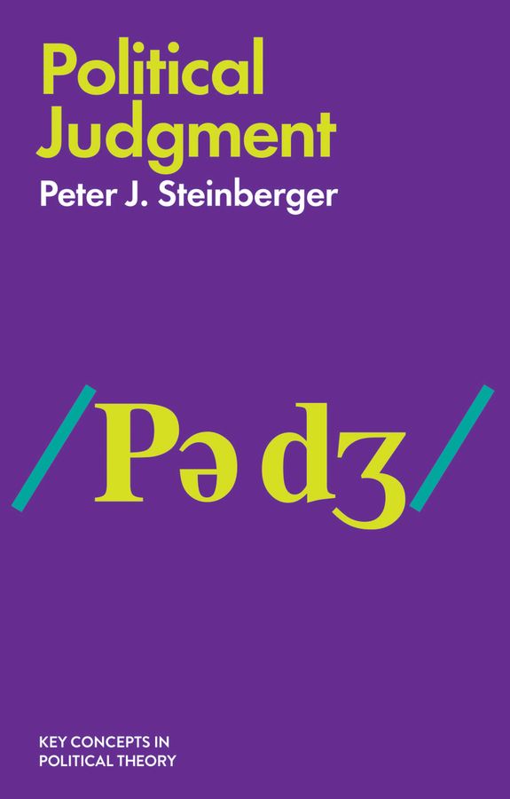 Political Judgment By Peter J. Steinberger 9781509513109 (Hardback)
