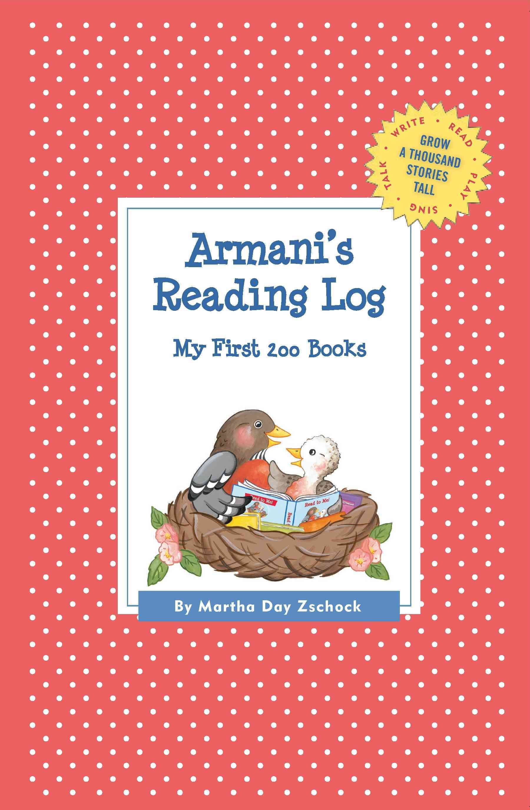 Armani's Reading Log By Martha Day Zschock 9781516210282 (Paperback)