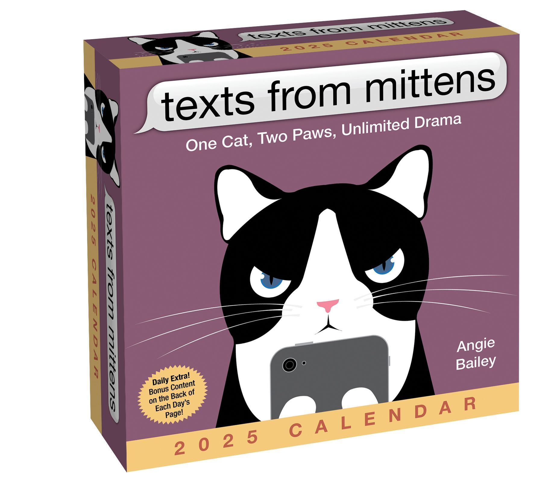 Texts from Mittens the Cat 2025 Day-to-Day Calendar By Angie Bailey