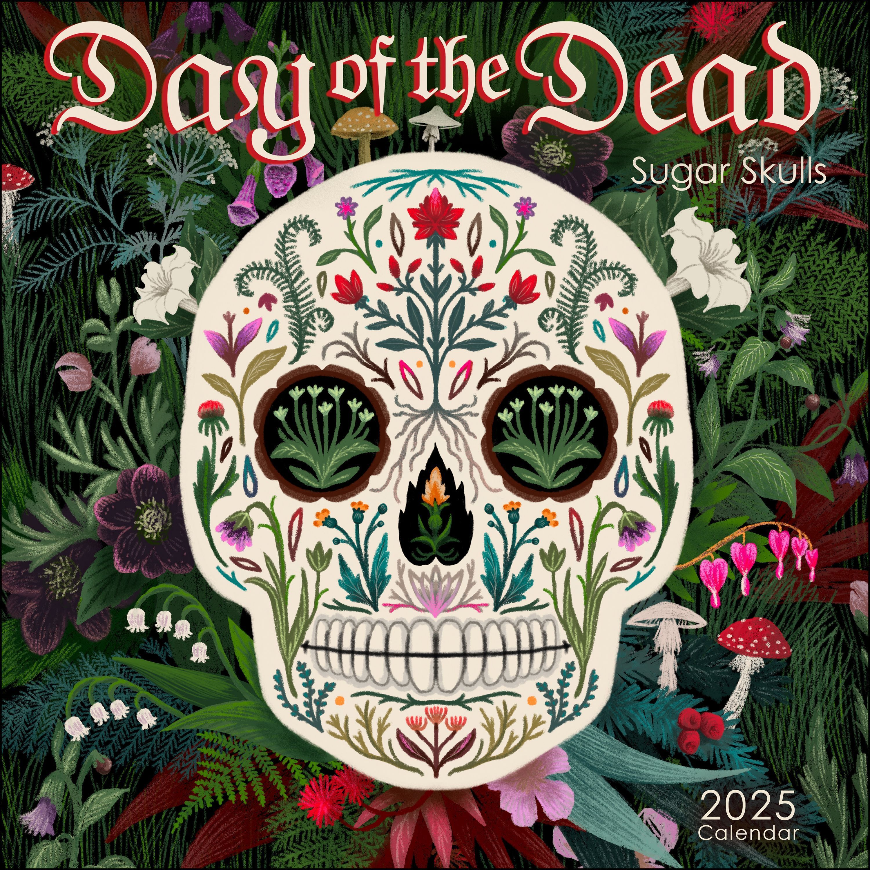 Day of the Dead 2025 Wall Calendar By Amber Lotus Publishing