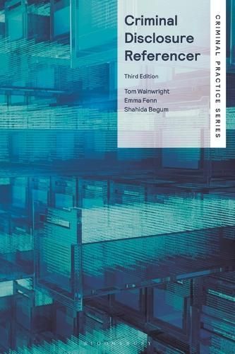 Criminal Disclosure Referencer 9781526525864 (Paperback)