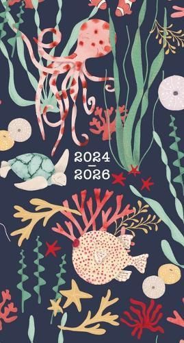 2025 Under the Sea Checkbook/2 Year Pocket Planner 9781531941246