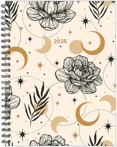 Moon and Flora 2025 6.5 X 8.5 Softcover Weekly Planner 9781549248863
