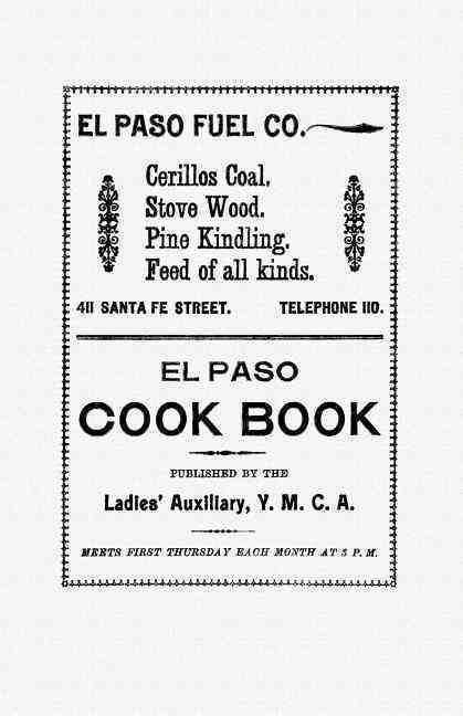 El Paso Cook Book 9781557095725 (Paperback)