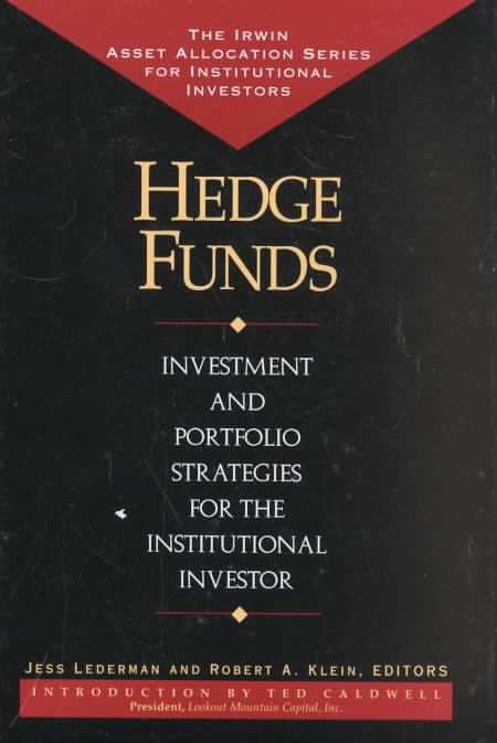Hedge Funds By Jess Lederman, Robert A. Klein 9781557388612 (Hardback)