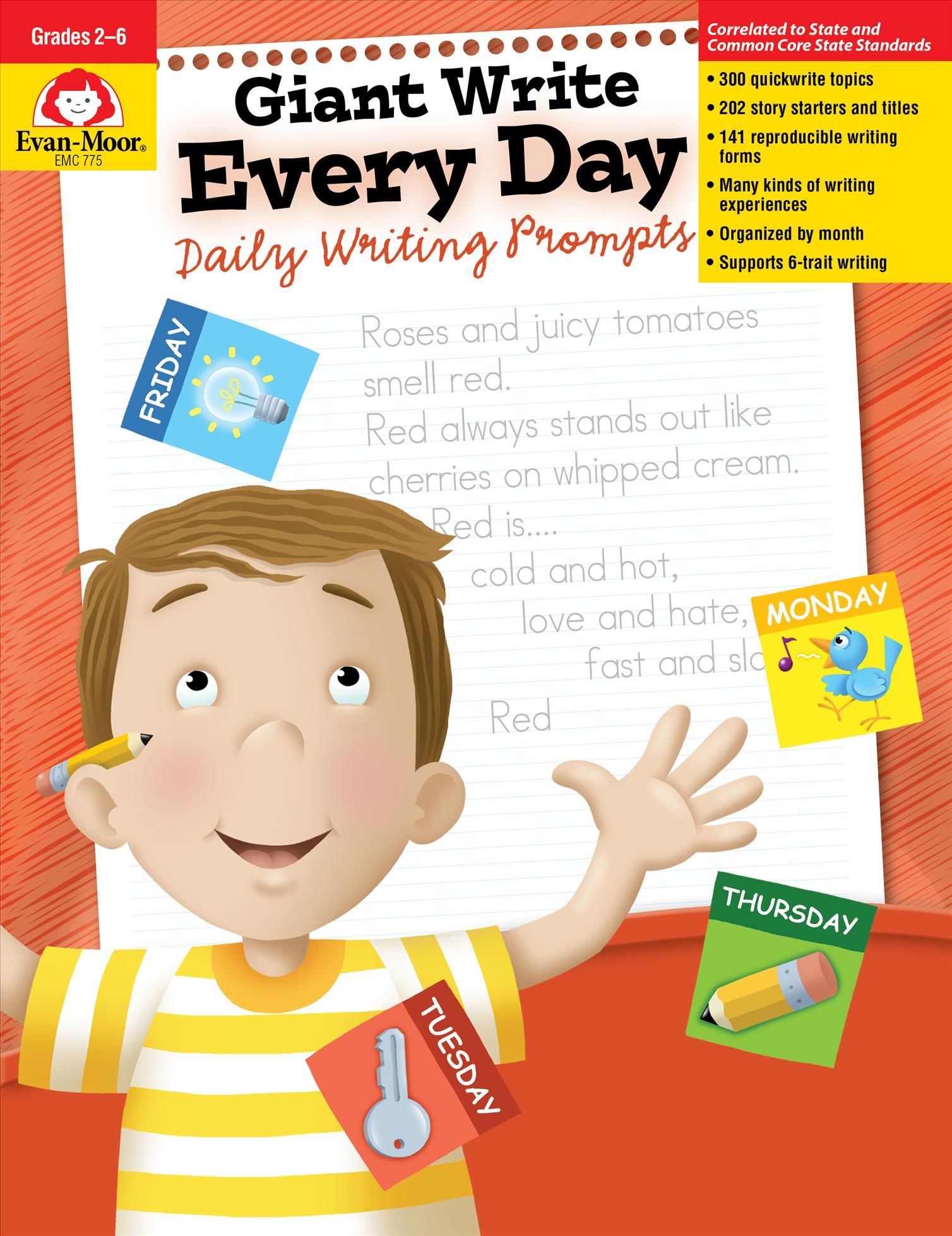 Giant Write Every Day: Daily Writing Prompts, Grade 2 - 6 Teacher Resource